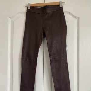 Coach leather leggings, size 00